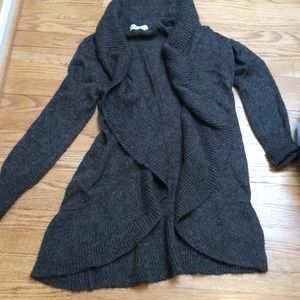 Michael Kors long open shawl collar cardigan sz s